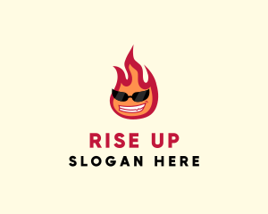 Hot Burning Flame logo design