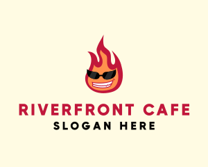 Hot Burning Flame logo design