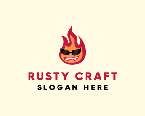 Hot Burning Flame logo design