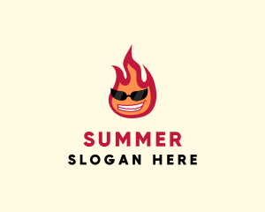 Hot Burning Flame logo design