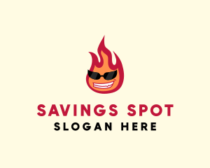 Hot Burning Flame logo design