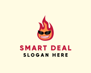 Hot Burning Flame logo design