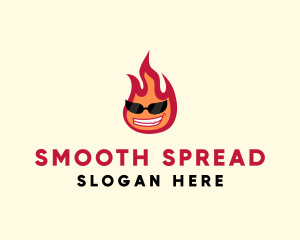 Hot Burning Flame logo design