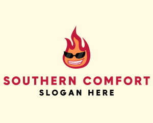 Hot Burning Flame logo design