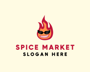 Hot Burning Flame logo design