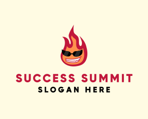 Hot Burning Flame logo design