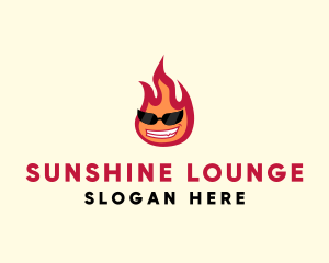 Hot Burning Flame logo design