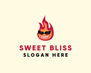 Hot Burning Flame logo design