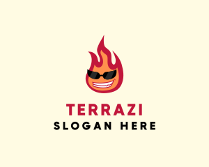 Hot Burning Flame logo design