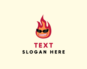 Hot Burning Flame logo design