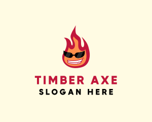 Hot Burning Flame logo design