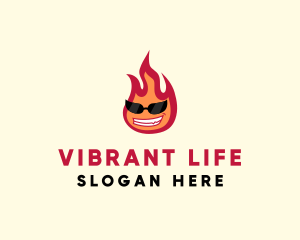 Hot Burning Flame logo design