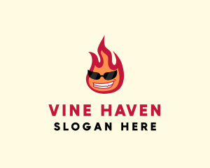 Hot Burning Flame logo design