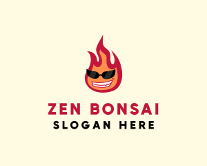 Hot Burning Flame logo design