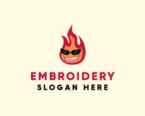 Hot Burning Flame logo design