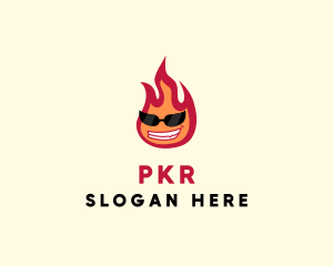 Hot Burning Flame logo design