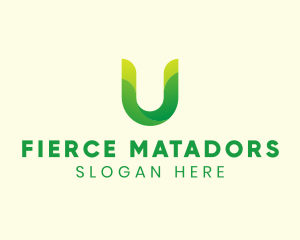 Natural Letter U logo design