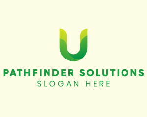 Natural Letter U logo design