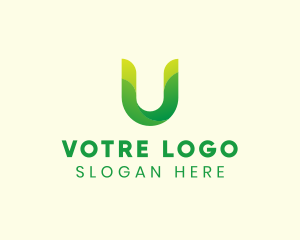 Natural Letter U logo design