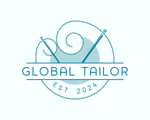 Needle Tailor Sewing logo design