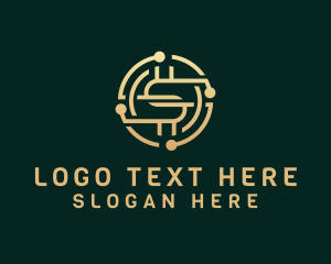 Stock - Digital Cyber Crypto logo design