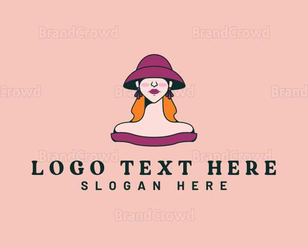 Stylish Fashion Woman Logo