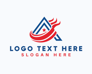 Goverment - American Flag Campaign logo design