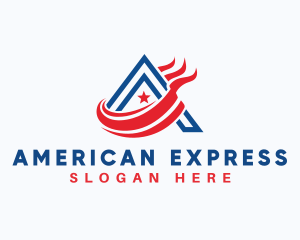 American Flag Campaign logo design