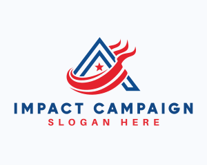 Campaign - American Flag Campaign logo design