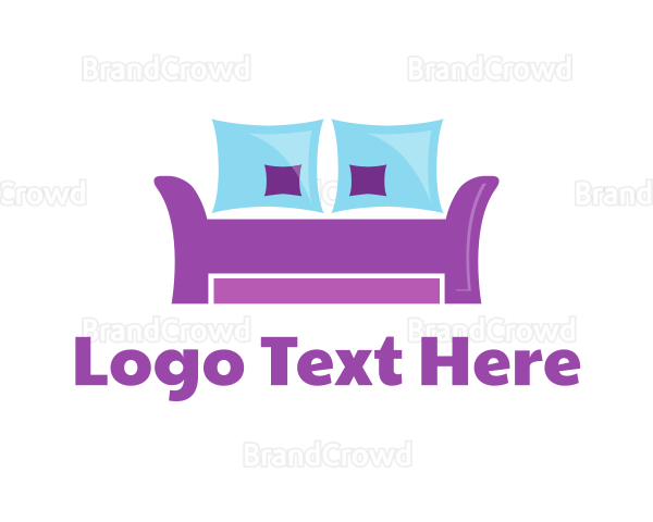 Purple Furniture Sofa Couch Logo
