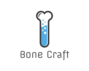 Bone - Test Tube Bone logo design
