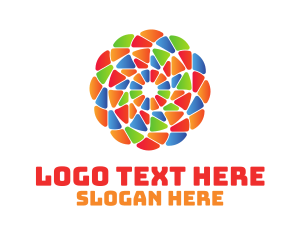 Mosaic - Cultural Festival Flower logo design