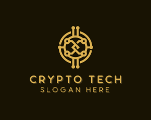 Digital Fintech Currency logo design