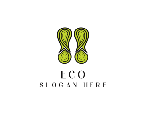 Eco Nature Footprint logo design