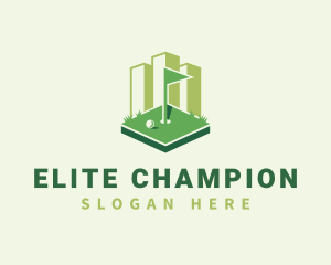 Champion - Golf Country Club  Building logo design