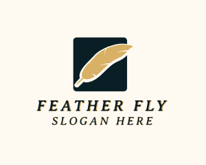 Pen Feather Writing logo design