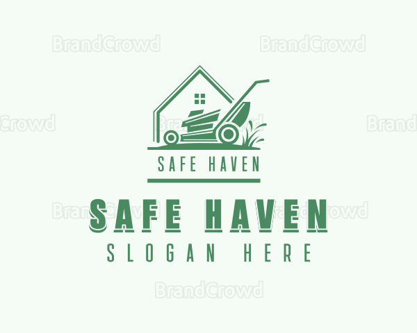 Backyard Lawn Mower Logo