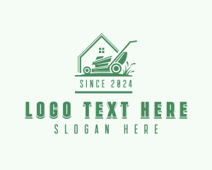 Lawn - Backyard Lawn Mower logo design