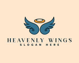 Angel - Guardian Angel Wings logo design