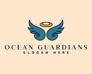 Guardian Angel Wings logo design