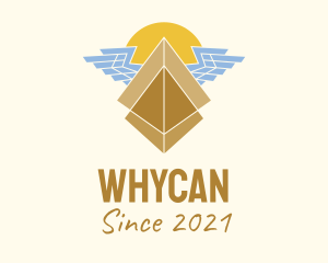 Pyramid - Sun Pyramid Wings logo design