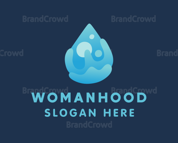 Cleaning Liquid Droplet Logo
