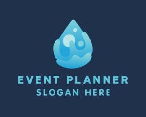 Water Supply - Cleaning Liquid Droplet logo design