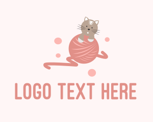 Cat Kitten Yarn  Logo