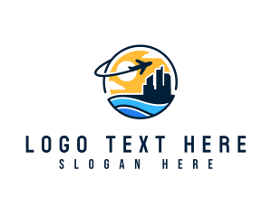 Vacation - Airplane City Travel logo design