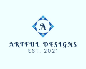 Decorative Diamond Tile logo design