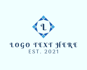 Typography - Decorative Diamond Tile logo design