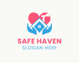 Shelter House Heart logo design