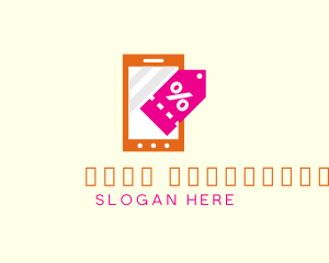 Online Shopping - Mobile Shopping Discount Tag logo design