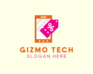 Gizmo - Mobile Shopping Discount Tag logo design